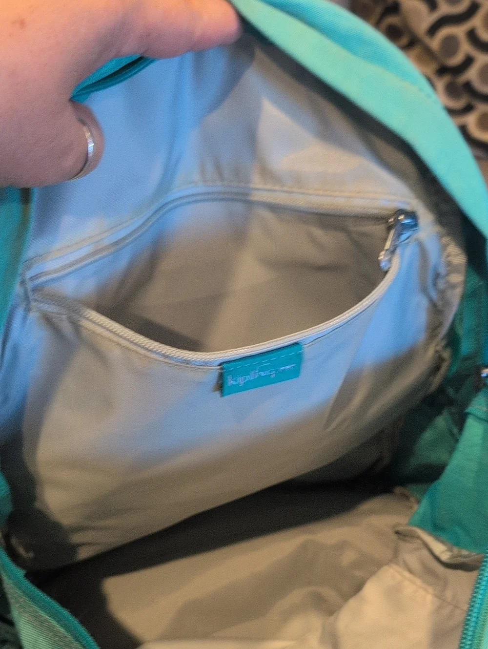 Kipling Teal Chalanger II Everyday Backpack - Lightweight Casual Carry